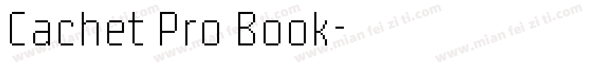 Cachet Pro Book字体转换